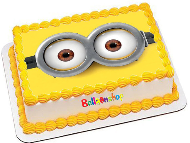 Cialda in ostia per torta rettangolare commestibile senza glutine, MINIONS, personalizzata con nome, disco, dolce, torte, cialde, fogli, ostie, cake topper, decorazioni, ER