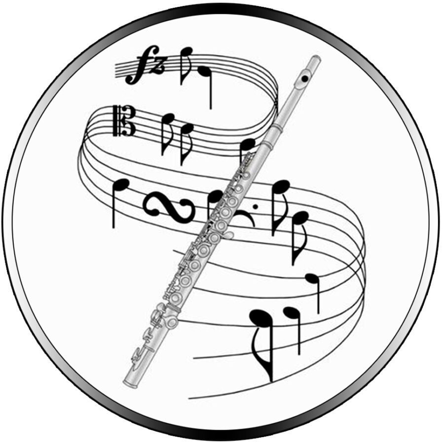 Cialda in ostia commestibile per torta tonda MUSICA, FLAUTO, NOTE MUSICALI, personalizzata con nome, disco, dolce, torte, cialde, foglio, ostie, cake topper, decorazioni, AT