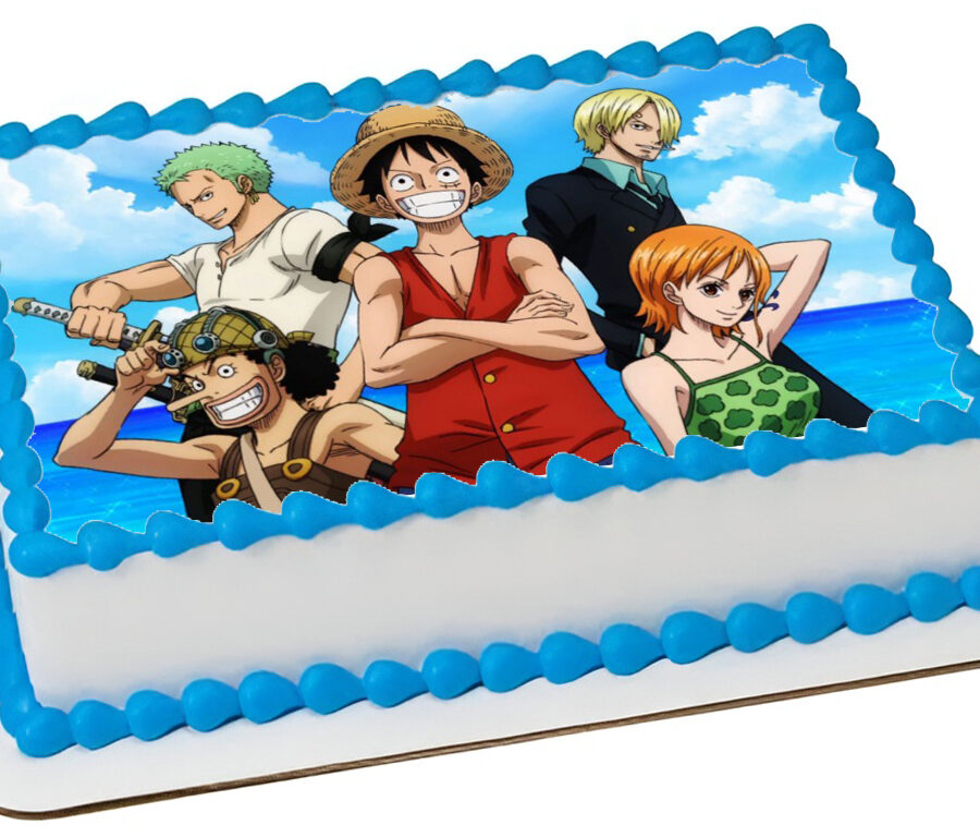 Cialda in ostia per torta rettangolare commestibile senza glutine, ONE PIECE, personalizzata con nome, disco, dolce, torte, cialde, fogli, ostie, cake topper, decorazioni, DI