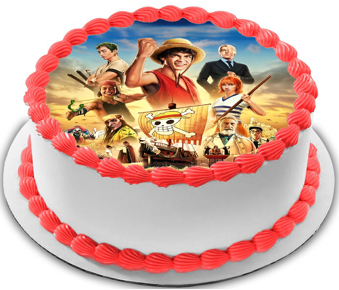 Cialda in ostia per torta tonda commestibile senza glutine, ONE PIECE, personalizzata con nome, disco, dolce, torte, cialde, fogli, ostie, cake topper, decorazioni, DQ