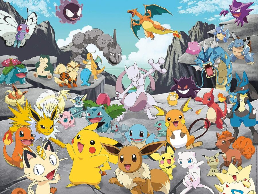 Cialda in ostia commestibile per torta rettangolare POKEMON PIKACHU, personalizzata con nome, disco, dolce, torte, cialde, ostie, cake topper, decorazioni, 106