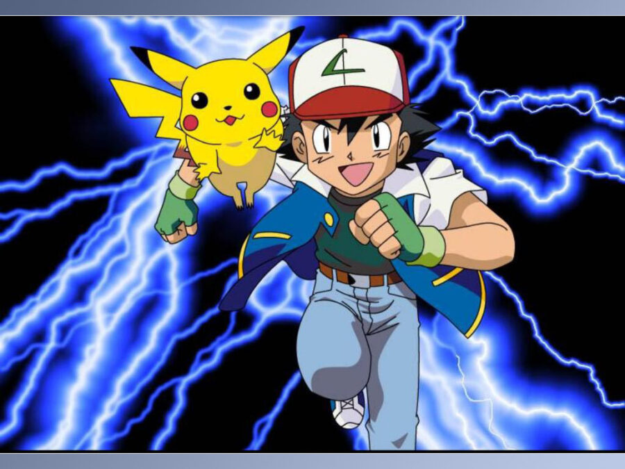 Cialda in ostia commestibile per torta rettangolare POKEMON ASH E PIKACHU, personalizzata con nome, disco, dolce, torte, cialde, ostie, cake topper, decorazioni, 18