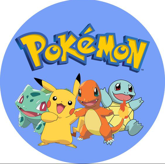 Cialda in ostia commestibile per torta tonda POKEMON PIKACHU, personalizzata con nome, disco, dolce, torte, cialde, ostie, cake topper, decorazioni, 116