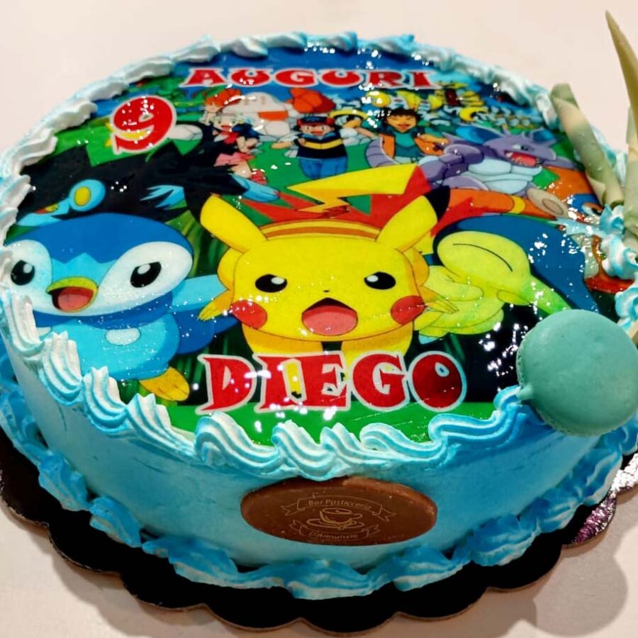 Cialda ostia per torta senza glutine tonda, POKEMON, personalizzata con nome, commestibile, disco, dolce, torte, cialde, ostie, cake topper, decorazioni, AA