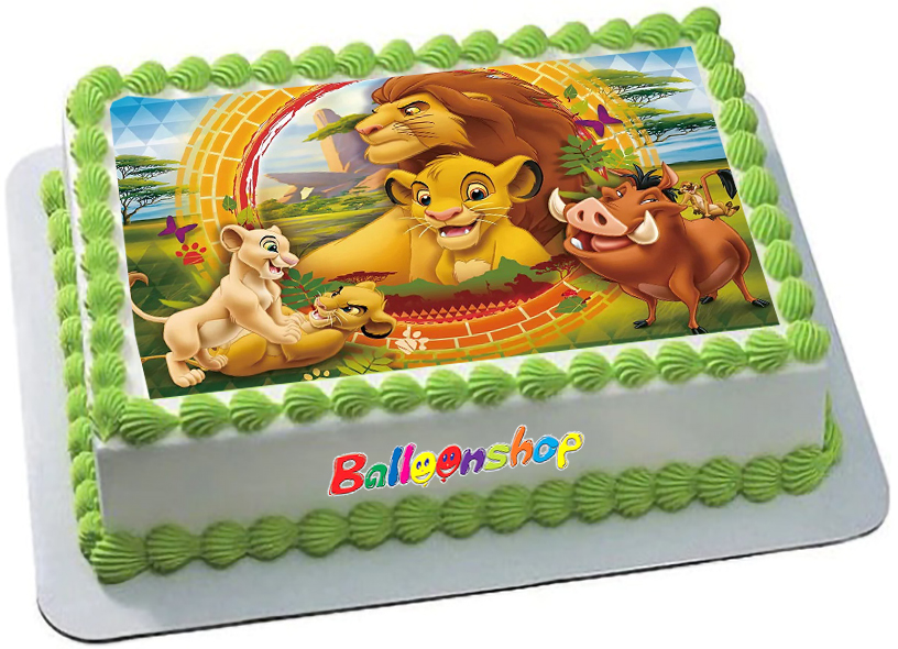 Cialda in ostia per torta rettangolare commestibile senza glutine, RE LEONE SIMBA, personalizzata con nome, disco, dolce, torte, cialde, fogli, ostie, cake topper, decorazioni, AB