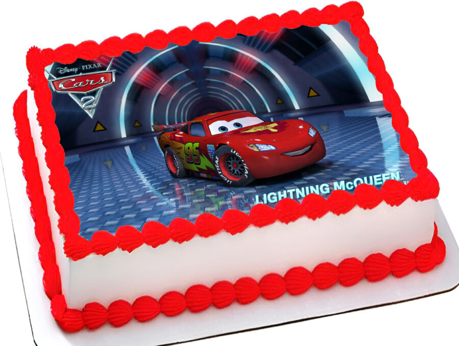 Cialda ostia senza glutine per torta rettangolare, CARS 2, personalizzata con nome, disco, dolce, torte, cialde, fogli, ostie, cake topper, decorazioni, BH