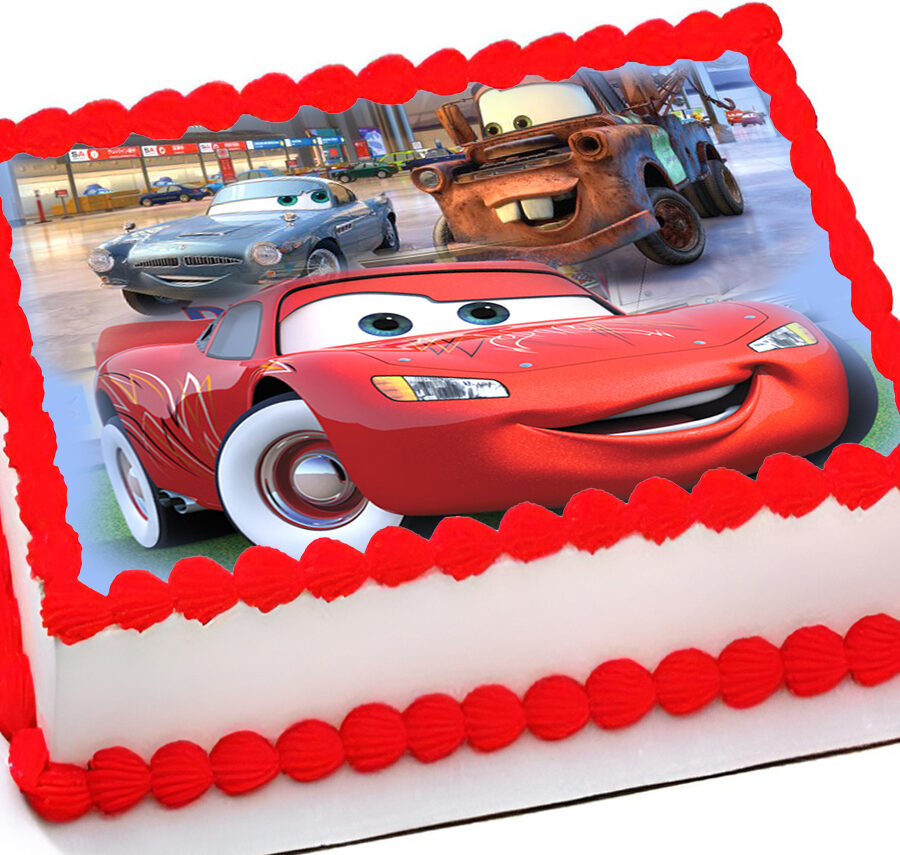 Cialda ostia senza glutine per torta rettangolare, CARS, personalizzata con nome, disco, dolce, torte, cialde, fogli, ostie, cake topper, decorazioni, BP