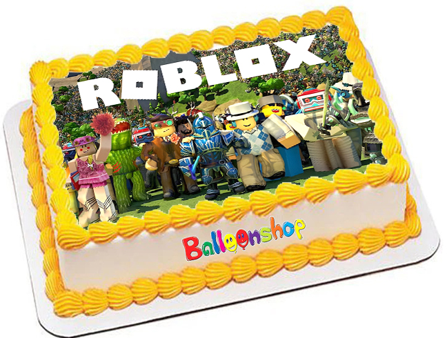 Cialda in ostia per torta rettangolare ROBLOX, personalizzata con nome, disco, dolce, torte, cialde, ostie, cake topper, decorazioni, AD