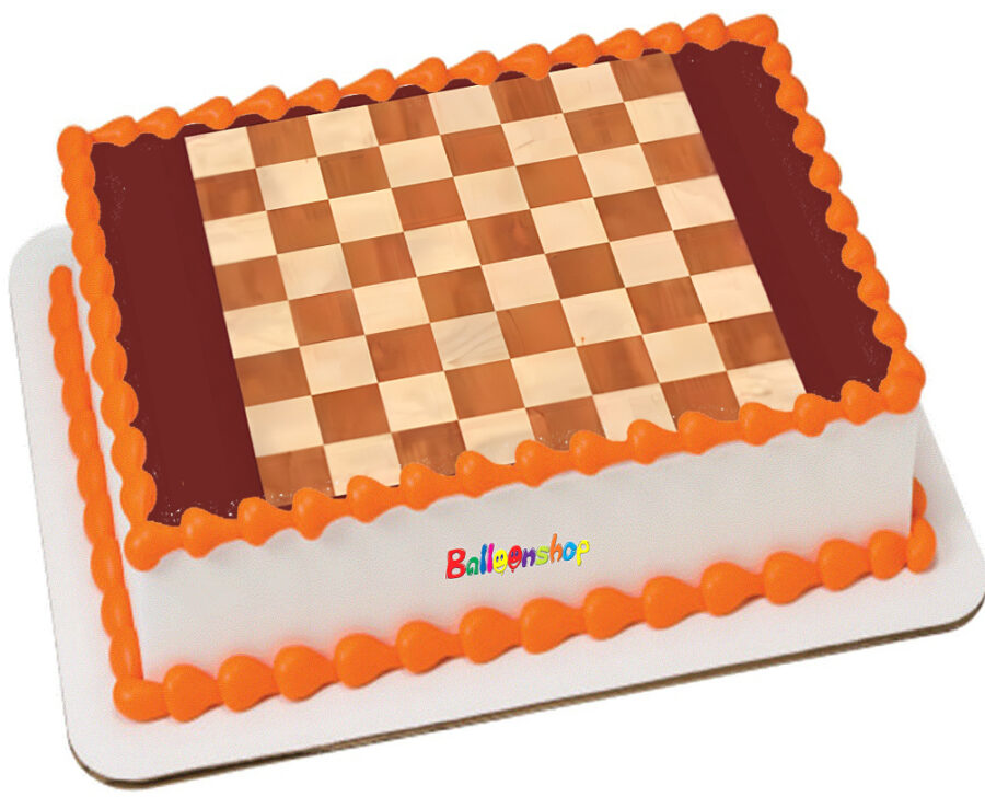 Cialda in ostia per torta rettangolare commestibile senza glutine, SCACCHIERA, personalizzata con nome, disco, dolce, torte, cialde, fogli, ostie, cake topper, decorazioni, AD