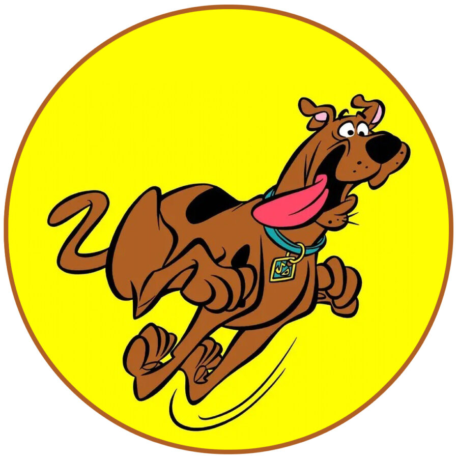 Cialda in ostia commestibile per torta tonda SCOOPY DOO, personalizzata con nome, disco, dolce, torte, cialde, foglio, ostie, cake topper, decorazioni, AF