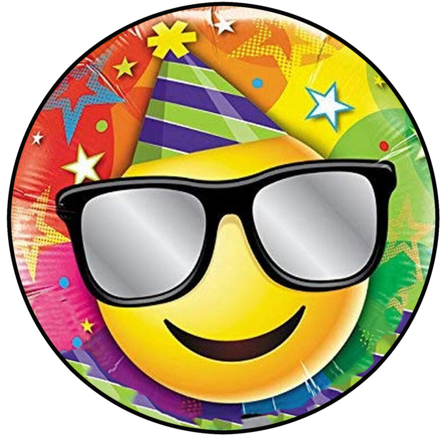 Cialda in ostia commestibile SENZA GLUTINE per torta tonda EMOJI, SMILE, EMOTICON, personalizzata con nome, disco, dolce, torte, cialde, foglio, ostie, cake topper, decorazioni, AA