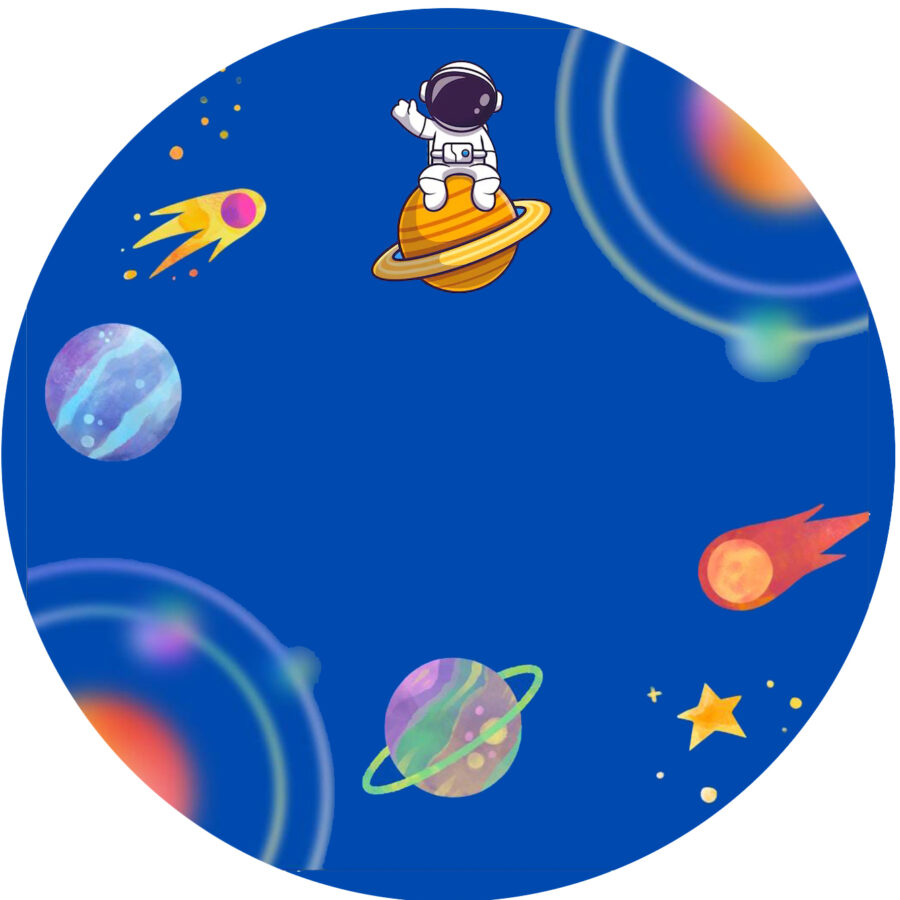 Cialda in ostia per torta tonda commestibile senza glutine, SPAZIO, ASTRONAUTA, PIANETI, personalizzata con nome, disco, dolce, torte, cialde, fogli, ostie, cake topper, decorazioni, BA