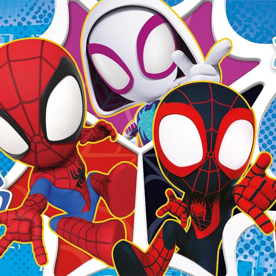 Cialda ostia per torta rettangolare commestibile senza glutine SPIDEY E I SUOI FANTASTICI AMICI AMAZING SPIDERMAN, personalizzata con nome, disco, dolce, torte, cialde, ostie, cake topper AN