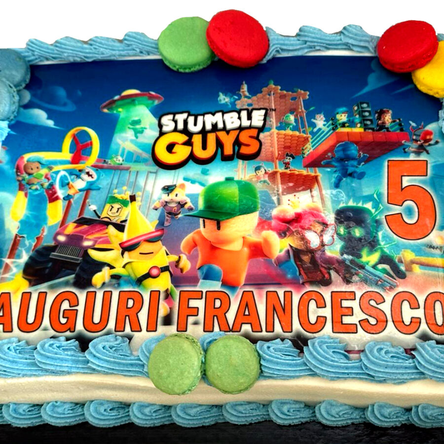 Cialda ostia per torta senza glutine rettangolare, STUMBLE GUYS, personalizzata con nome, disco, dolce, torte, cialde, fogli, ostie, cake topper, decorazioni, BE
