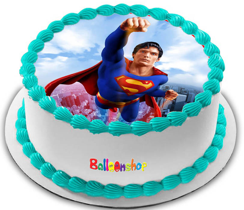 Cialda ostia per torta senza glutine tonda, SUPERMAN, SUPEREROE, personalizzata con nome, disco, dolce, torte, cialde, fogli, ostie, cake topper, decorazioni, AQ