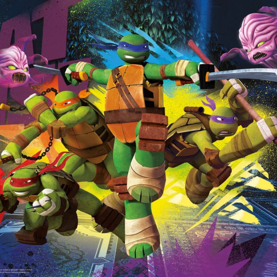 Cialda ostia senza glutine per torta rettangolare, TARTARUGHE NINJA, TURTLES, personalizzata con nome, disco, dolce, torte, cialde, fogli, ostie, cake topper, decorazioni, AR