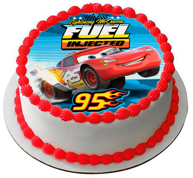 Cialda ostia senza glutine per torta tonda, CARS, personalizzata con nome, disco, dolce, torte, cialde, fogli, ostie, cake topper, decorazioni, BC