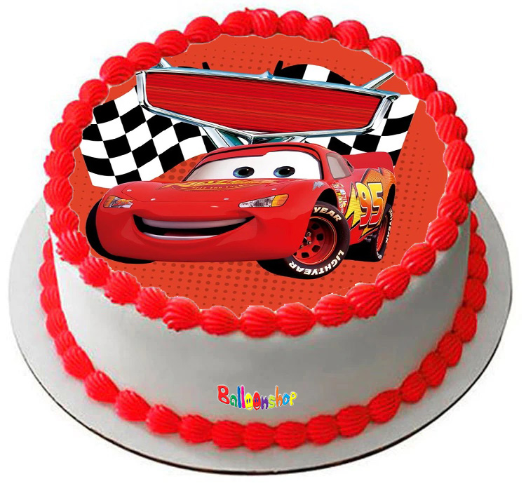 Cialda ostia senza glutine per torta tonda, CARS, personalizzata con nome, disco, dolce, torte, cialde, fogli, ostie, cake topper, decorazioni, BD