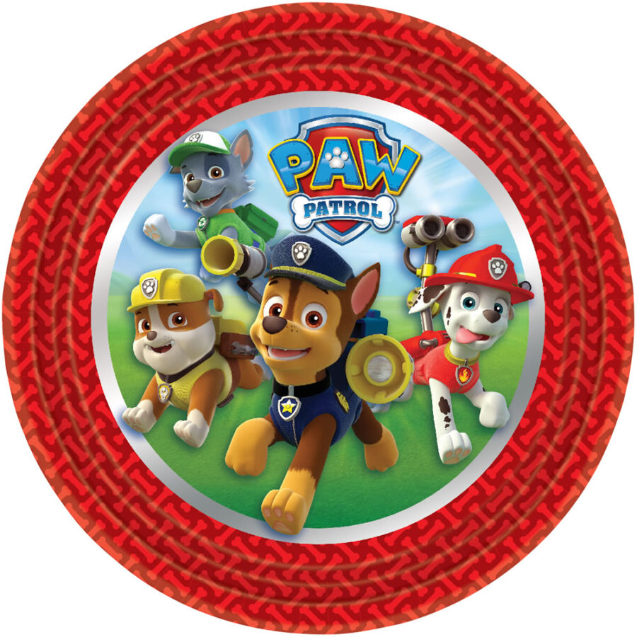 Cialda ostia senza glutine per torta tonda, PAW PATROL, personalizzata con nome, disco, dolce, torte, cialde, ostie, cake topper, decorazioni, FH