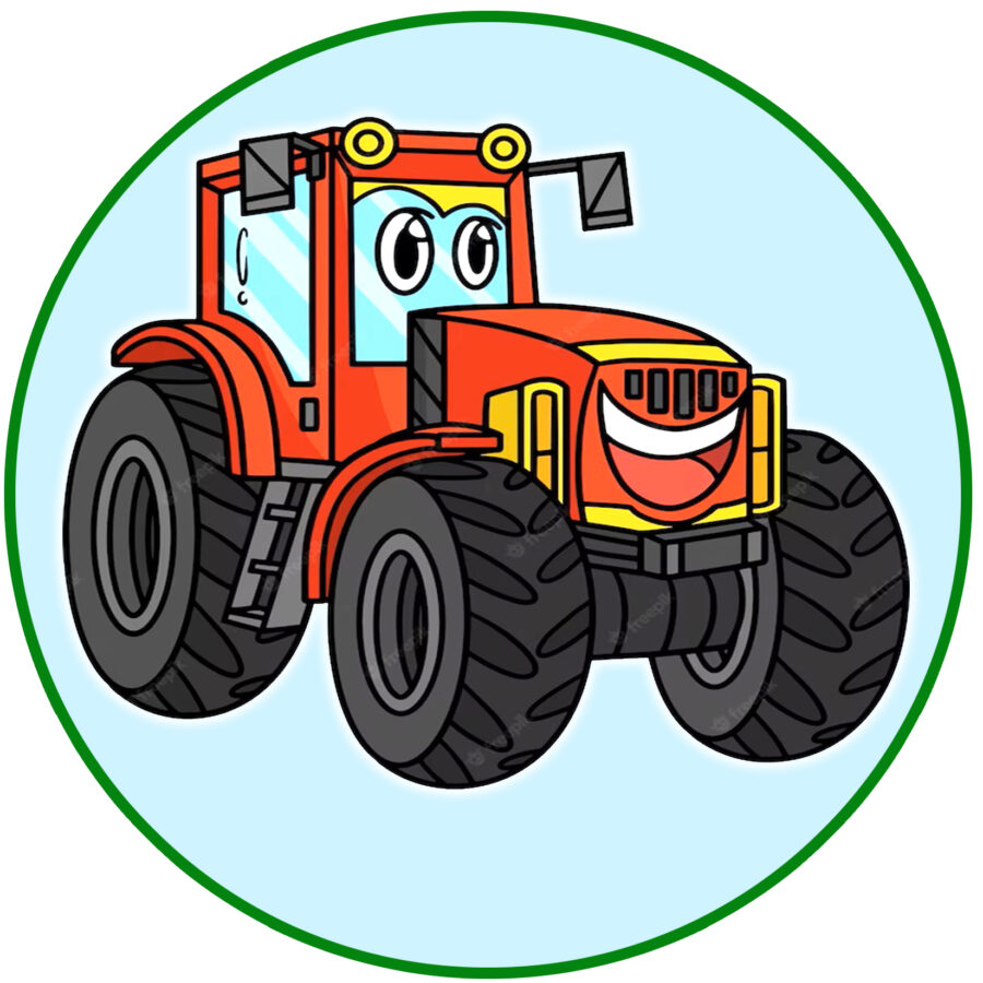 Cialda in ostia commestibile per torta tonda TRATTORE TRATTORI MEZZO AGRICOLO, personalizzata con nome, disco, dolce, torte, cialde, ostie, cake topper, decorazioni, 101