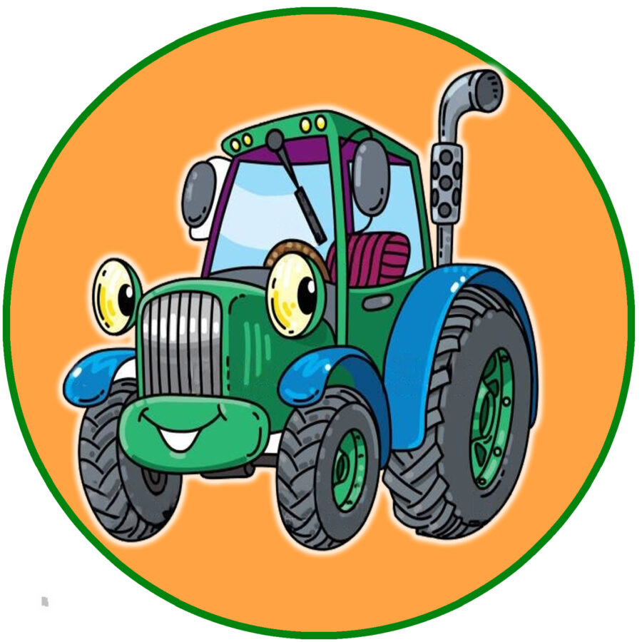 Cialda in ostia commestibile per torta tonda TRATTORE TRATTORI MEZZO AGRICOLO, personalizzata con nome, disco, dolce, torte, cialde, ostie, cake topper, decorazioni, 103