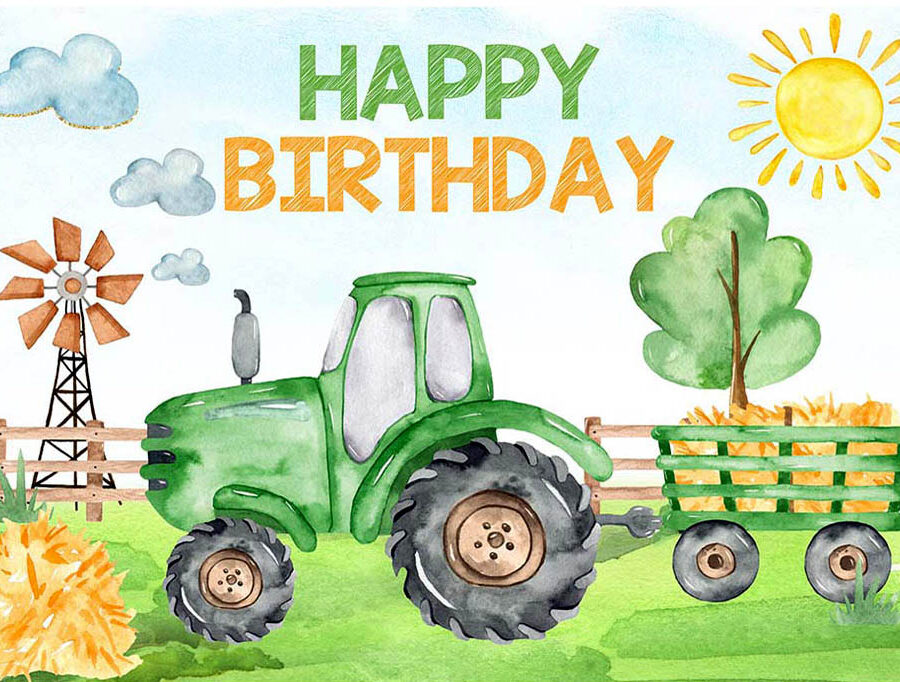 Cialda in ostia per torta rettangolare TRATTORE TRATTORI MEZZO AGRICOLO, personalizzata con nome, disco, dolce, torte, cialde, ostie, cake topper, decorazioni, 46