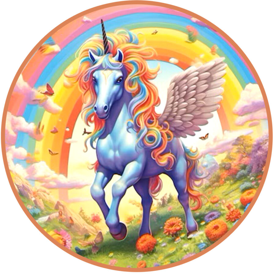 Cialda in ostia per torta tonda UNICORNO, personalizzata con nome, commestibile, disco, dolce, torte, cialde, ostie, cake topper, decorazioni, 44