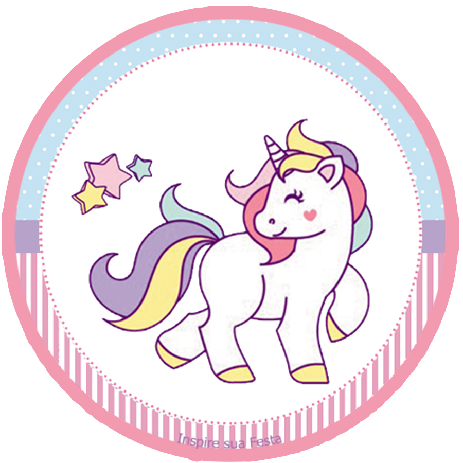 Cialda in ostia commestibile per torta tonda UNICORNO, personalizzata con nome, disco, dolce, torte, cialde, ostie, cake topper, decorazioni, 025