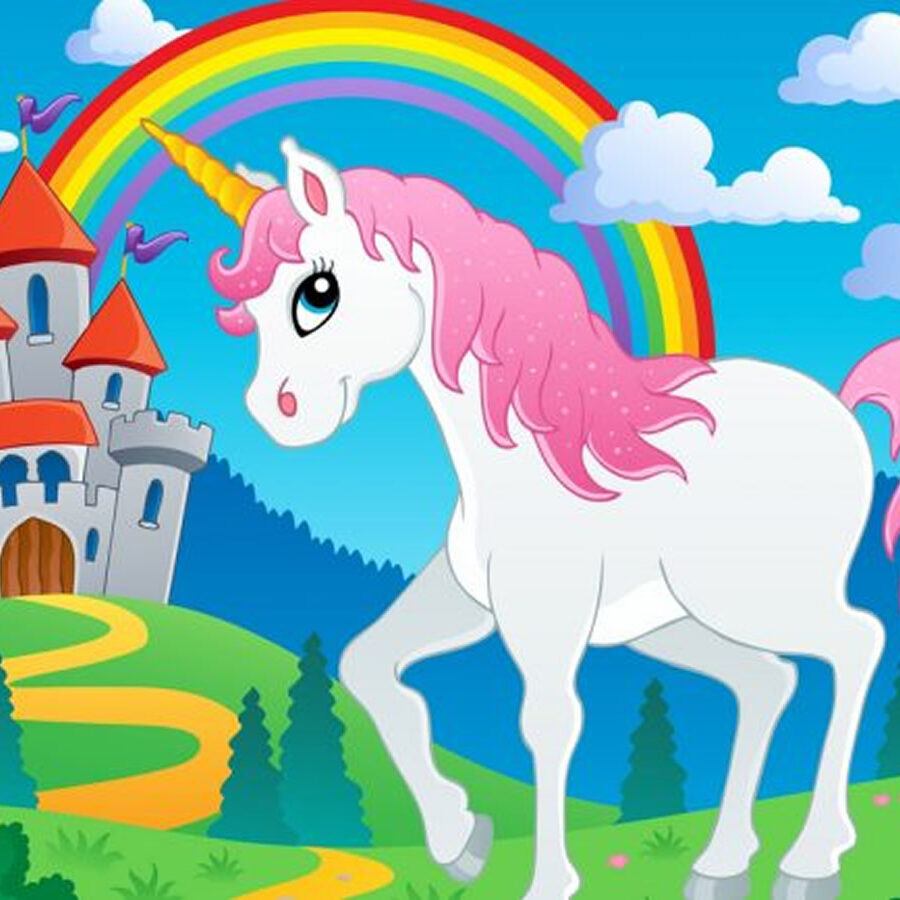 Cialda in ostia per torta rettangolare UNICORNO ARCOBALENO, personalizzata con nome, commestibile, disco, dolce, torte, cialde, ostie, cake topper, decorazioni, 08