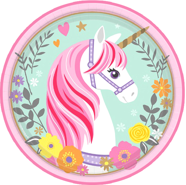 Cialda in ostia commestibile per torta tonda UNICORNO, personalizzata con nome, disco, dolce, torte, cialde, ostie, cake topper, decorazioni, 034