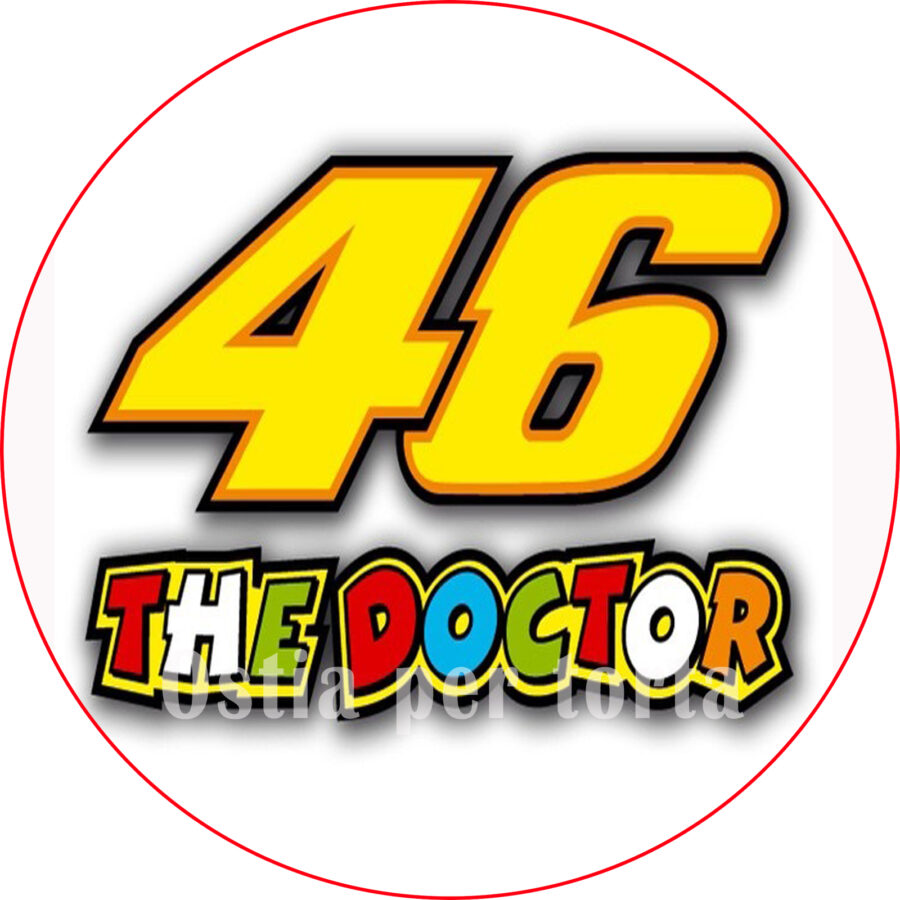 Cialda in ostia commestibile per torta tonda VALENTINO ROSSI, MOTO DA CORSA, personalizzata con nome, disco, dolce, torte, cialde, foglio, ostie, cake topper, decorazioni, AB