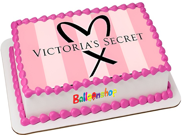 Cialda in ostia per torta rettangolare commestibile senza glutine, VICTORIA'S SECRET, personalizzata con nome, disco, dolce, torte, cialde, fogli, ostie, cake topper, decorazioni, AC