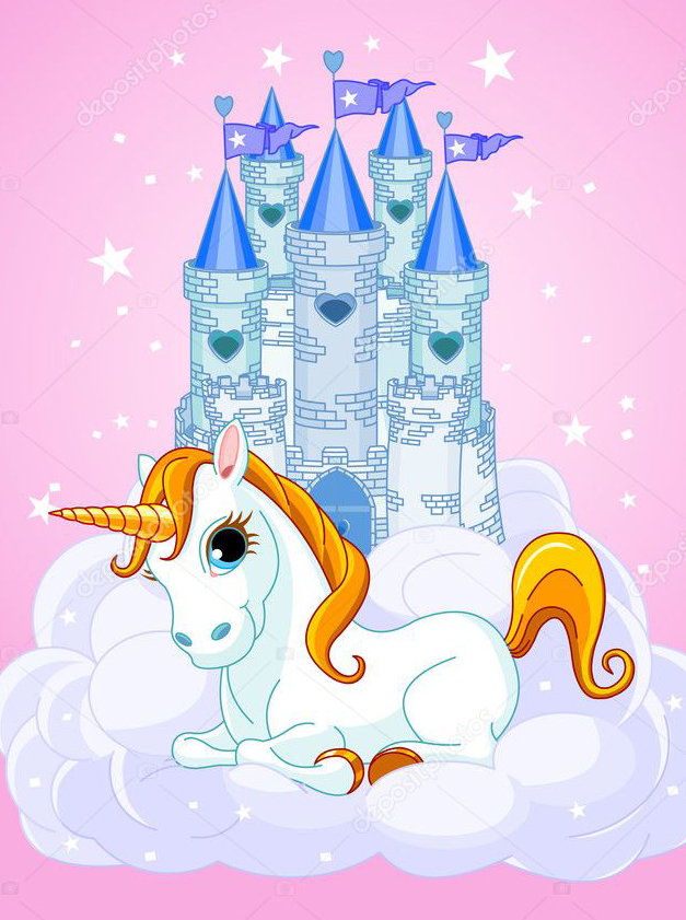 Cialda in ostia commestibile per torta rettangolare UNICORNO CASTELLO, personalizzata con nome, disco, dolce, torte, cialde, ostie, cake topper, decorazioni, 03