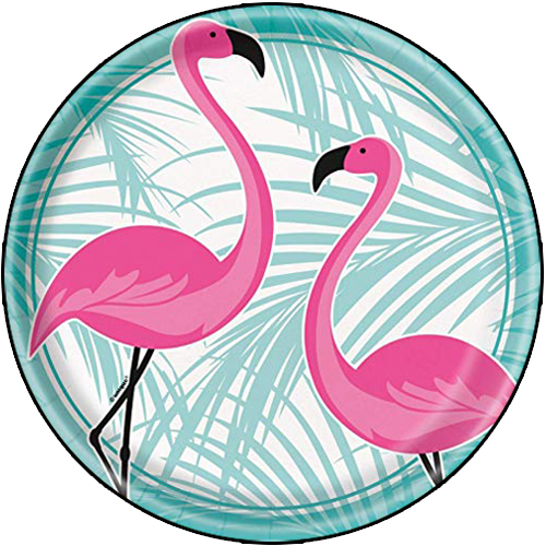 Cialda in ostia per torta tonda FENICOTTERO ROSA FLAMINGO, personalizzata con nome, disco, dolce, torte, cialde, ostie, cake topper, decorazioni, 04