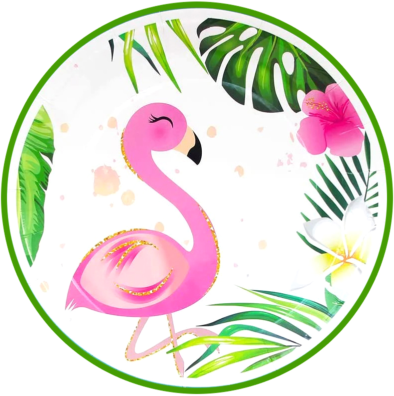 Cialda in ostia per torta tonda FENICOTTERO ROSA FLAMINGO, personalizzata con nome, disco, dolce, torte, cialde, ostie, cake topper, decorazioni, 06