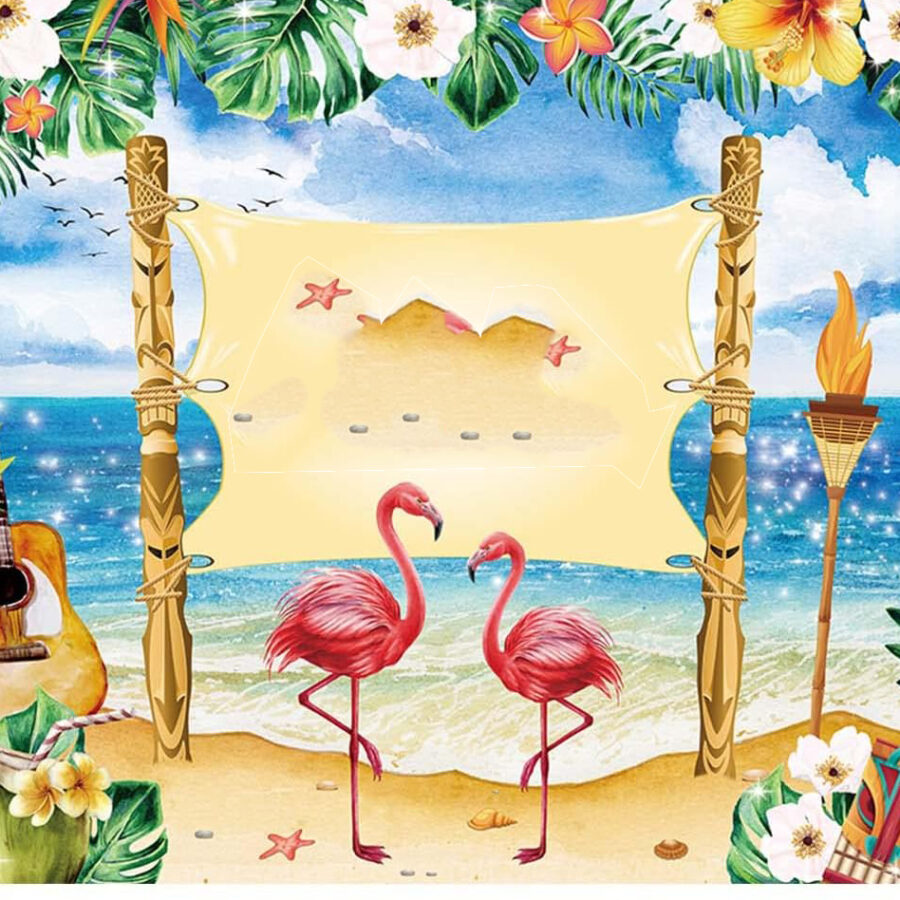 Cialda in ostia per torta rettangolare FENICOTTERO ROSA FLAMINGO, personalizzata con nome, disco, dolce, torte, cialde, ostie, cake topper, decorazioni, 50