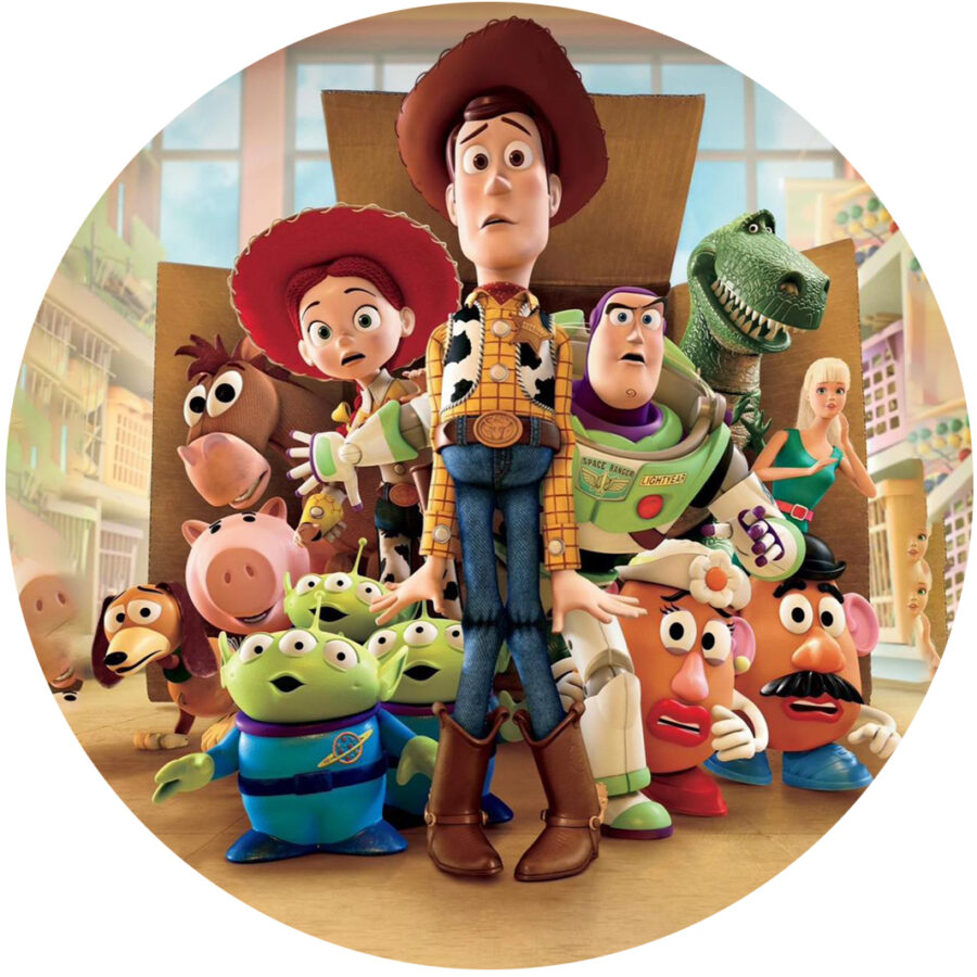 Cialda in ostia per torta tonda commestibile senza glutine, TOY STORY, personalizzata con nome, disco, dolce, torte, cialde, fogli, ostie, cake topper, decorazioni, AA