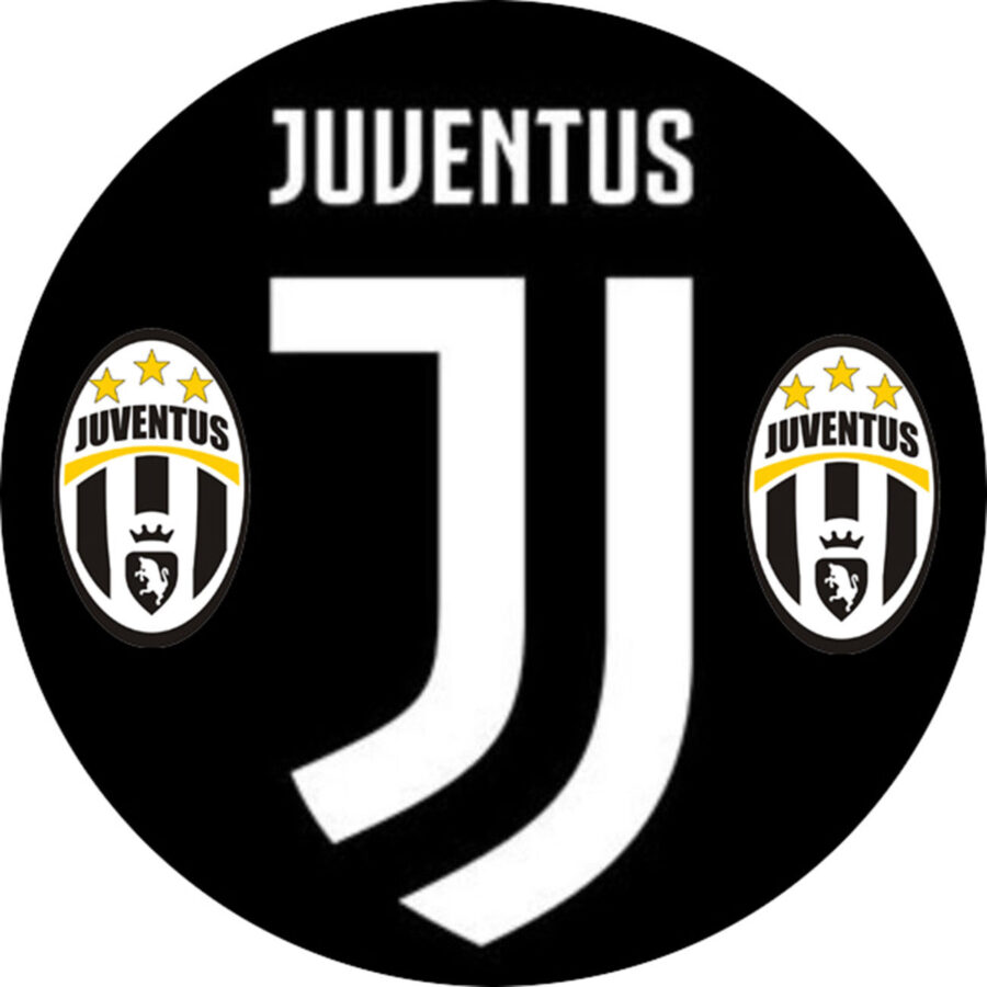Cialda in ostia per torta tonda JUVE JUVENTUS CALCIO LOGO STEMMA, personalizzata con nome, disco, dolce, torte, cialde, ostie, cake topper, decorazioni, 11