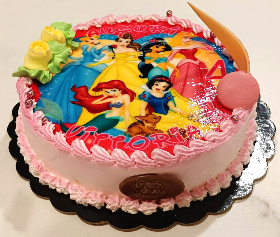 Cialda ostia senza glutine per torta tonda, PRINCIPESSE DISNEY, personalizzata con nome, disco, dolce, torte, cialde, fogli, ostie, cake topper, decorazioni, AF