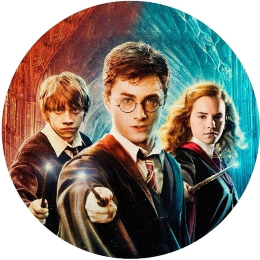 Cialda in ostia per torta tonda commestibile senza glutine, HARRY POTTER, personalizzata con nome, disco, dolce, torte, cialde, fogli, ostie, cake topper, decorazioni, AU