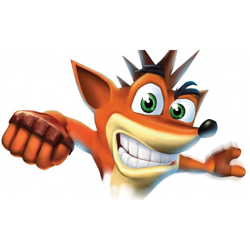 Cialda in ostia per torta con CRASH BANDICOOT personalizzata