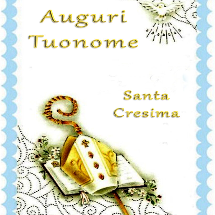 Cialda in ostia per torta LA MIA CRESIMA, personalizzata nome, disco, dolce, torte, cialde, ostie, sacramento