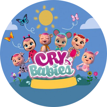 Cialda in ostia per torta CRY BABIES, personalizzata con nome, disco, dolce, torte, cialde, ostie, cake topper, decorazioni