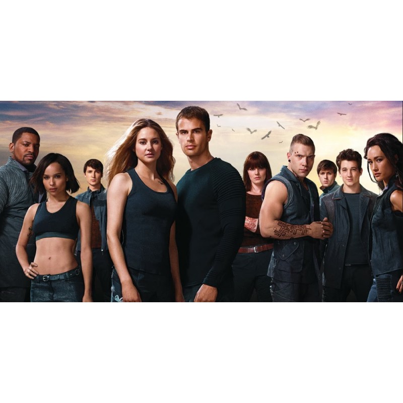 Cialda in ostia per torta con DIVERGENT CAST personalizzata