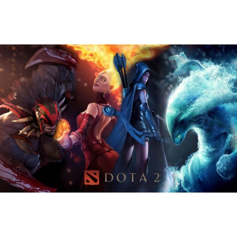 Cialda in ostia per torta con DOTA 2 personalizzata