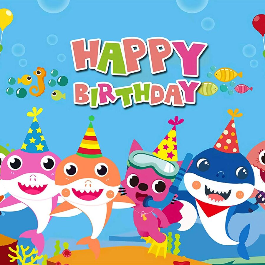 Cialda in ostia per torta con BABY SHARK personalizzata nome e anni