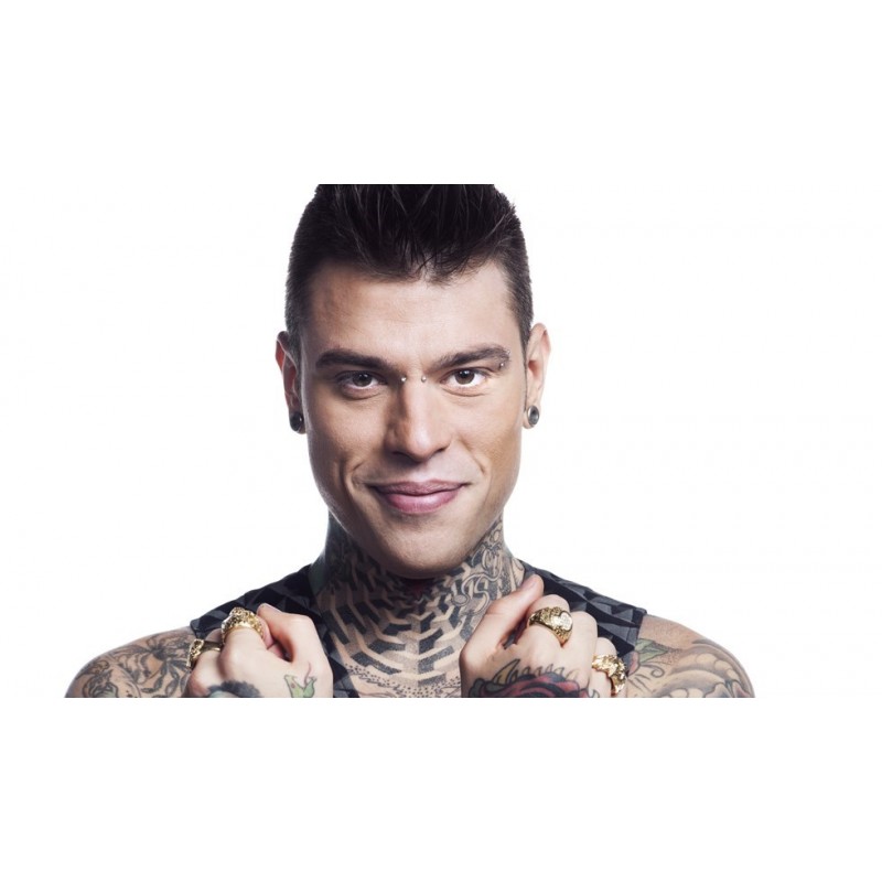 Cialda in ostia per torta con FEDEZ RAP X FACTOR HIP HOP RAPPER personalizzata