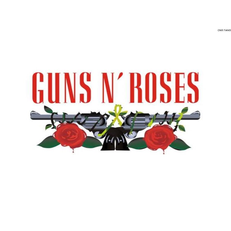 Cialda in ostia per torta con FESTE GUNS N ROSES personalizzata