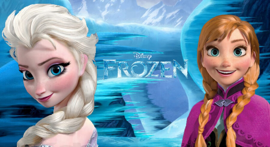 Cialda in ostia per torta rettangolare FROZEN ELSA E ANNA, personalizzata con nome, disco, dolce, torte, cialde, ostie, cake topper, decorazioni