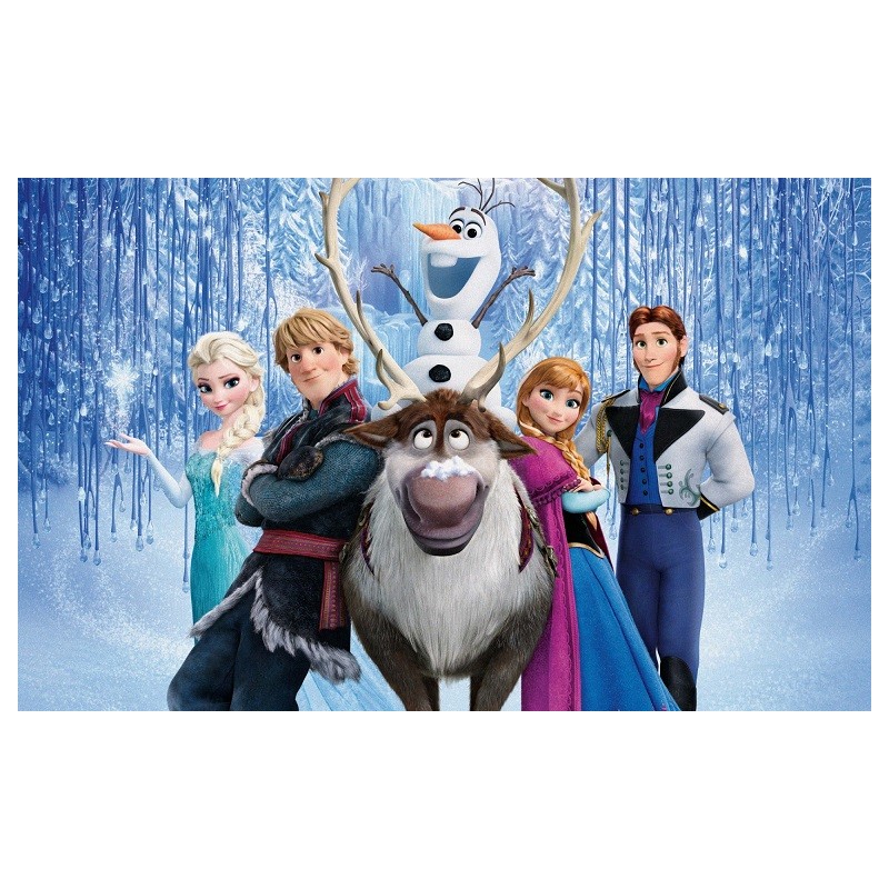 Cialda in ostia per torta con FROZEN personalizzata